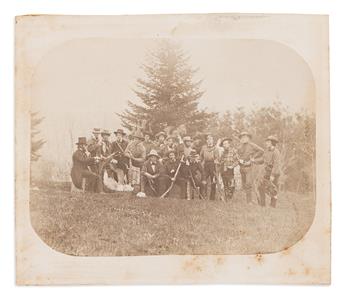 (FLORIDA.) Photograph of an expedition to Florida by the Williams College Lyceum of Natural History.